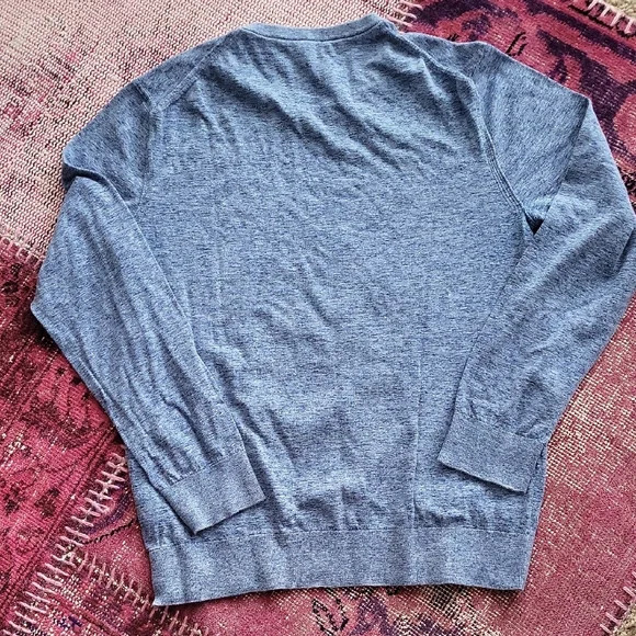 John Varvatos Light Blue Crewneck Sweater - Picture 4 of 5